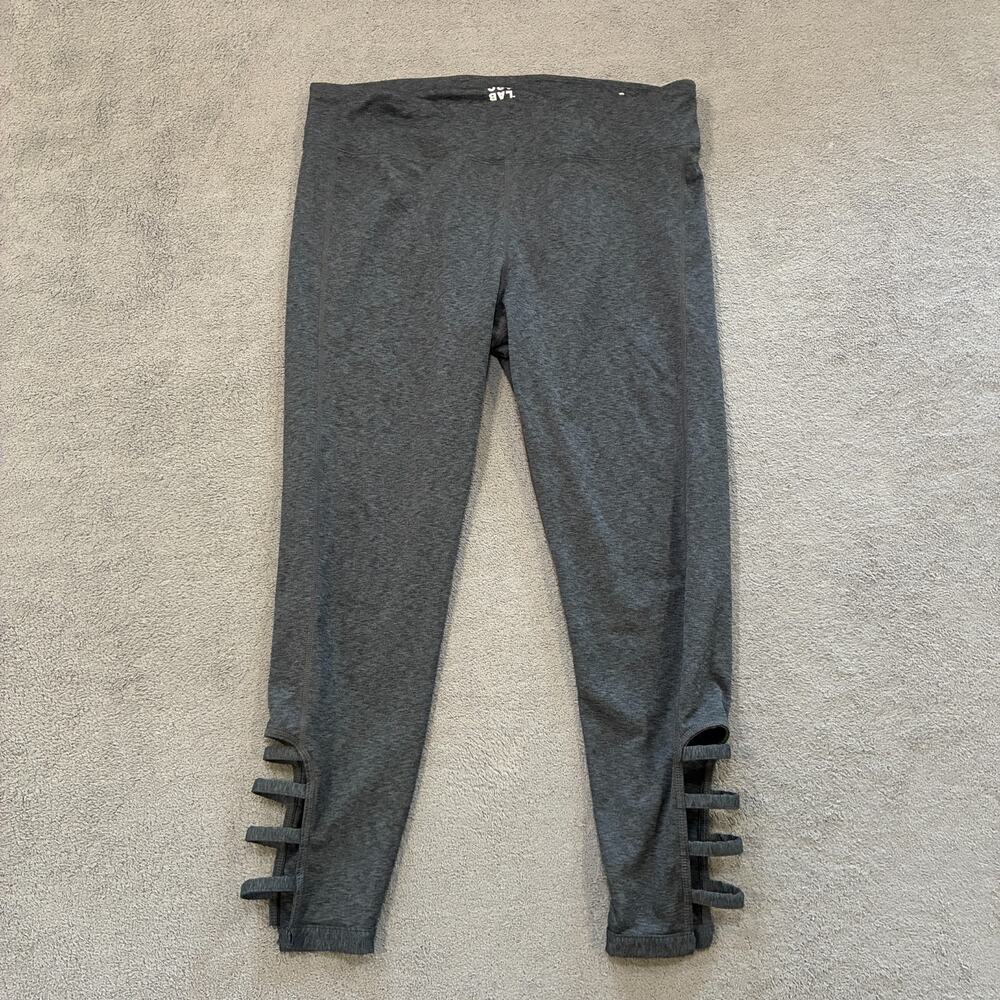 JoyLab Gray High Rise Athletic Workout Strappy Cutout Leggings Women's Size 2XL